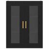 vidaXL Dulap de perete Stejar Negru 69,5 x 34 x 90 cm Lemn compozit