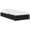 vidaXL Cadru de pat Stejar Negru 80 x 200 cm Lemn prelucrat