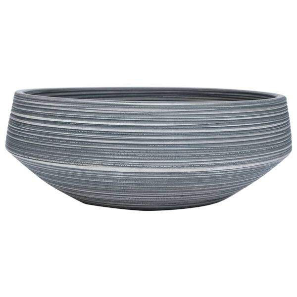 vidaXL Lavoar de blat, gri, rotund, Φ41x14 cm, ceramică