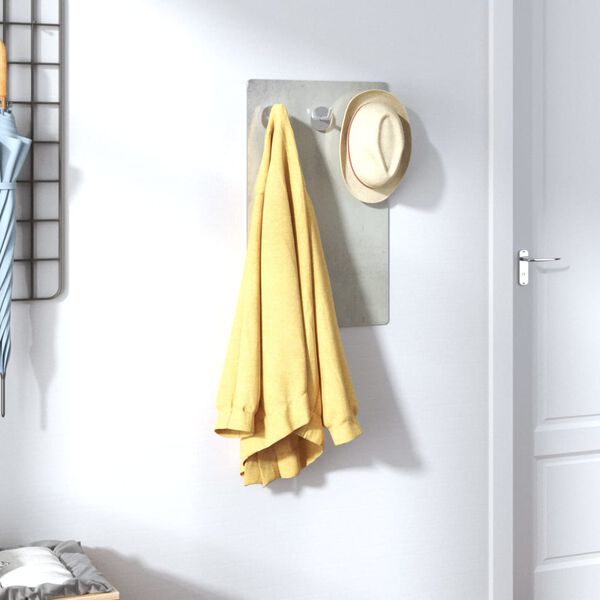 vidaXL Cuier de perete 40x25 cm sticlă securizată tip perete de piatră