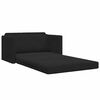 vidaXL Pat canapea 110cm Negru Catifea