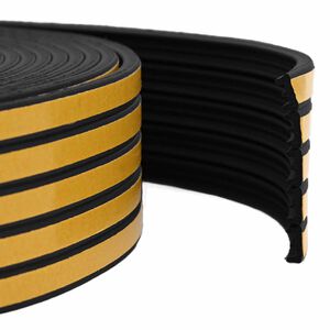 vidaXL Banda adeziva pentru feronerie Negru 9 x 4 mm 12 m Spumă EPDM