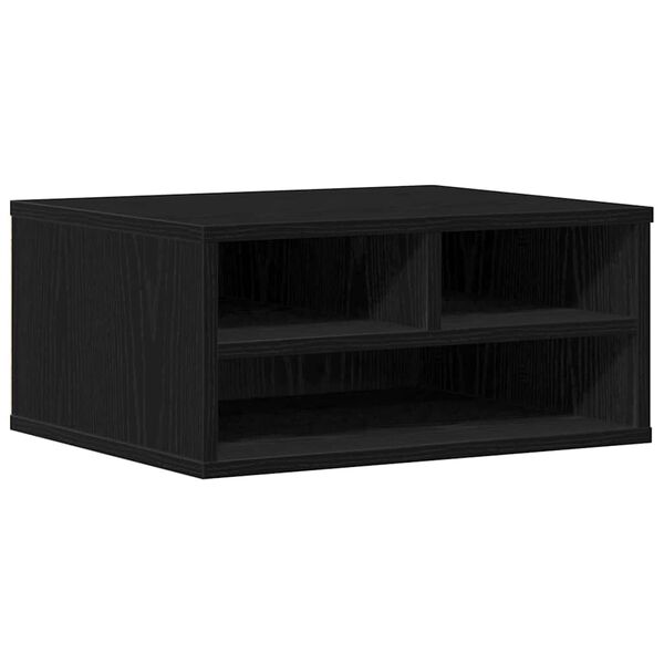 vidaXL Suport pentru imprimantă Stejar negru 49 x 40 x 22.5 cm