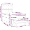vidaXL Pat box spring cu saltea, verde &icirc;nchis, 80x200 cm, catifea