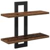vidaXL Rafturi suspendate Lemn vechi 40 x 15 x 40 cm Lemn prelucrat