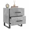 vidaXL Noptiere, 2 buc., gri beton, 40x35x47,5 cm, lemn compozit