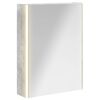 vidaXL Dulap cu oglindă pentru baie Gri din beton 53,5 x 15,5 x 70 cm