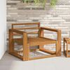 vidaXL Canapea Medie pentru Exterior Lemn Solid de Acacia natural