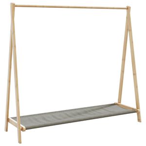 vidaXL Cuier pentru haine cu rafturi, 106x34x102 cm, bambus