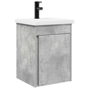 vidaXL Unitate de baie cu robinet Gri Beton 42 x 40 x 74,5 cm
