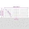 vidaXL St&acirc;lp de gard. Gri 25 x 0,4 m (plasă de 36 mm) Oțel și PVC