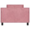 vidaXL Cadru de pat pentru copii cu spătar Roz 90 x 200 cm Catifea