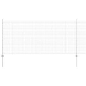 vidaXL Gard din plasă sudată cu st&acirc;lpi 25 x 1 m Oțel Galvanizat Plasă