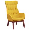 vidaXL Scaun de relaxare, galben muștar, material textil