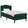 vidaXL Cadru de pat cu headboard Verde &icirc;nchis 100 x 200 cm Catifea