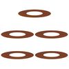 vidaXL potrivit pentru inele de copac plat 5 buc. Ruginit &Oslash;30/60 cm