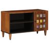 vidaXL Cabinet TV cu ușă castan 80 x 33 x 46 cm Lemn de mango solid