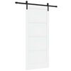 vidaXL Ușă glisantă 86 x 198,5 cm Lemn prelucrat Alb și negru