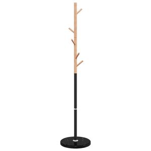 vidaXL Cuier de haine, negru, 172 cm, fier vopsit electrostatic