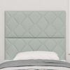 vidaXL Tăblie cap cu headboard Gri deschis 90 cm Catifea