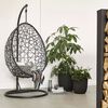 Capi Jardinieră &icirc;n formă de ou Urban Tube, negru, 35x34 cm, KBLT932