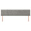 vidaXL Tăblii de pat, gri deschis, 160x5x78/88 cm, catifea