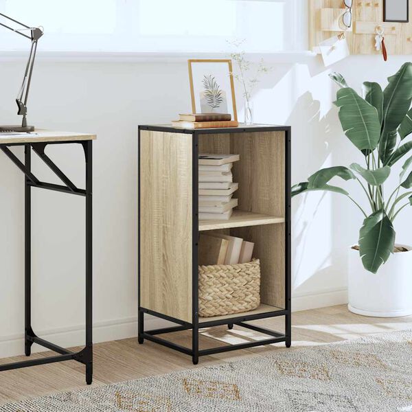 vidaXL Bibliotecă, stejar Sonoma, 40x35x76 cm, PAL