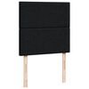 vidaXL Pat box spring cu saltea, negru, 80x200 cm, textil