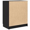 vidaXL Dulap pentru pantofi Stejar Negru 59 x 35 x 70 cm Lemn compozit