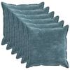 vidaXL Husă pentru pernă 6 pcs HOUTEN albastru 80 x 80 cm