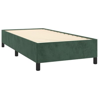 vidaXL Cadru de pat, verde închis, 80x200 cm, catifea