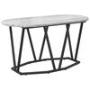 vidaXL Masă de cafea Gri 80 x 40 x 40.5 cm Lemn aranjat și metal