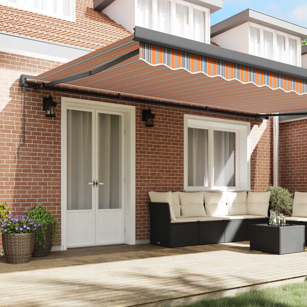 vidaXL Cortina Retractabilă Multicolour 500 &times; 300 cm Stofă și Metal