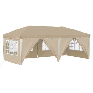 vidaXL Cort de Petrecere Pop-up 575 x 288 x 245 cm Crem