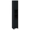 vidaXL Dulap de Baie Stejar Negru 30 x 30 x 183,5 cm Lemn prelucrat