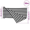 vidaXL Plasă protecție intimitate antracit/alb 1,2x50 m HDPE 75 g/m&sup2;