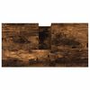 vidaXL Dulap de baie, stejar afumat, 65x33x60 cm, lemn prelucrat