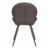 LABEL51 Scaune sufragerie 2 buc "Sil" 51x64x87 cm antracit microfibră