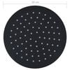 vidaXL Cap de duș tip ploaie rotund, negru, 20 cm, oțel inoxidabil