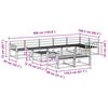 vidaXL Set de canapele de exterior 9 pcs natural Lemn Solid de Acacia