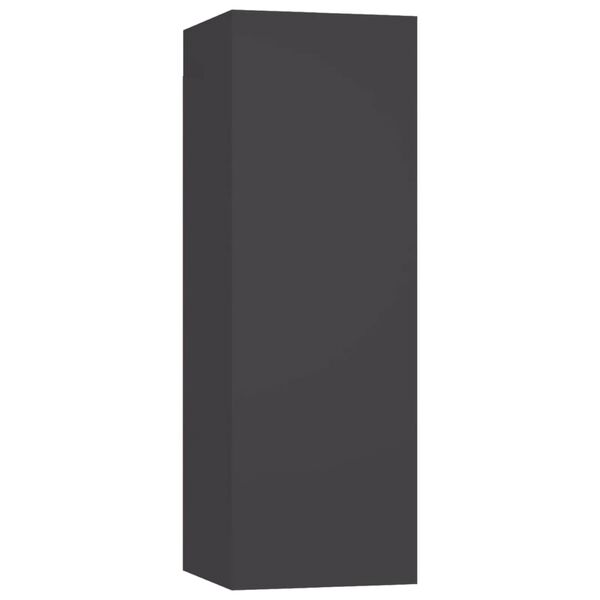 vidaXL Set dulapuri TV, 5 piese, gri, lemn prelucrat