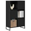 vidaXL Dulap pentru cărți Stejar Negru 68 x 30 x 108.5 cm