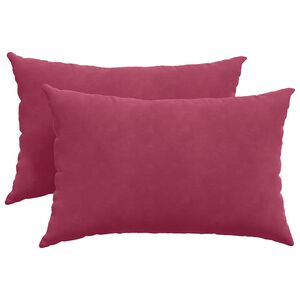 vidaXL Perne pentru canapea 2 pcs Roșu Vin 60 x 40 cm