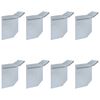 vidaXL Conectori gard anti-melci 8 buc. 10x10x25 cm oțel galvanizat