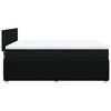 vidaXL Pat box spring cu saltea, negru, 160x200 cm, textil