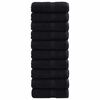 vidaXL Prosop pentru musafiri SOLUND 50 buc. Negru 30 x 30 cm 550 gsm