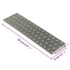 vidaXL Plăci perforate, 20 buc., 2 mm, 300x80 mm, oțel galvanizat