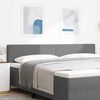 vidaXL Tăblie cap cu headboard Gri deschis 200 cm Piele artificială