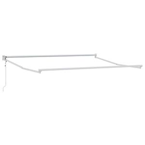 vidaXL Cortina Retractabilă Alb 300 x 250 cm Aluminiu