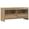 vidaXL Cabinet TV 100 x 33 x 47 cm Stejar Artizanal Lemn prelucrat